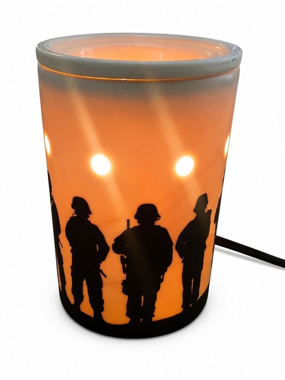 Service & Sacrifice Scentsy Warmer Military Soldier Silhouette Lamp